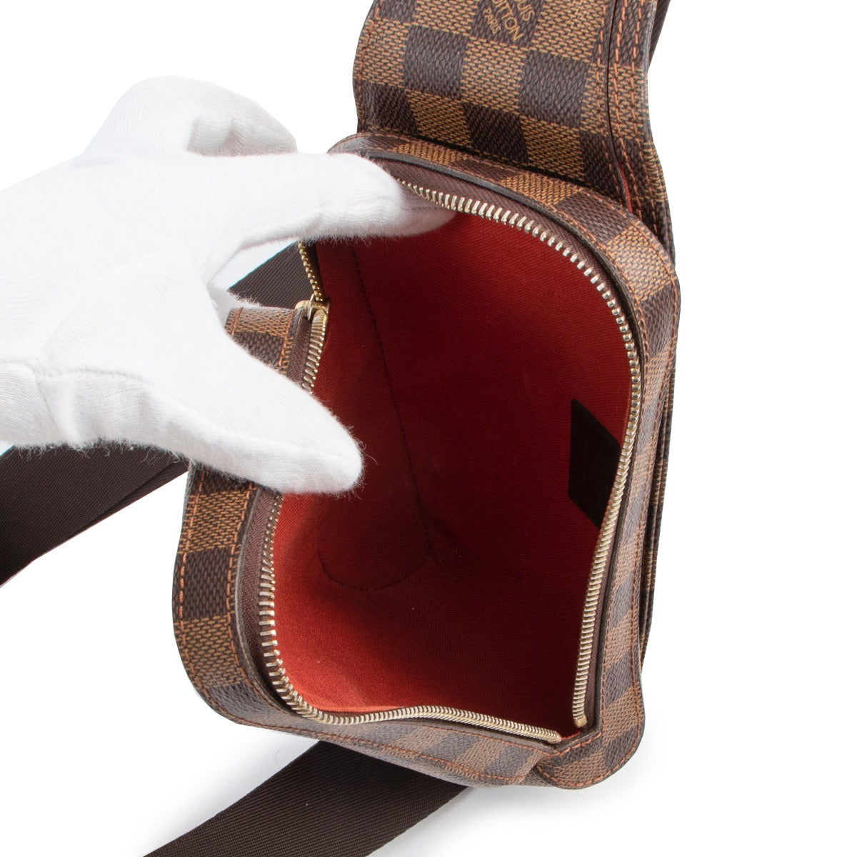 Shop safe online authentic second hand Louis Vuitton Damier Ebene Geronimos Belt Bag.