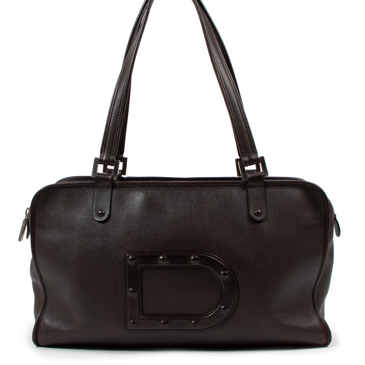 Delvaux Brown Leather Tote Bag