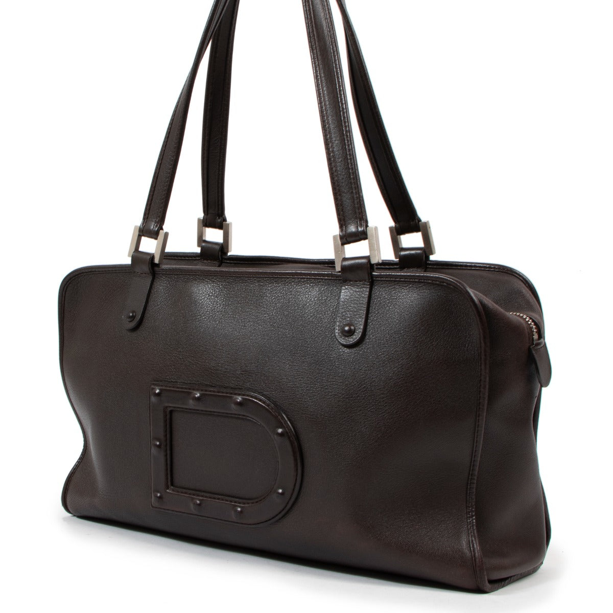Delvaux Brown Leather Tote Bag
