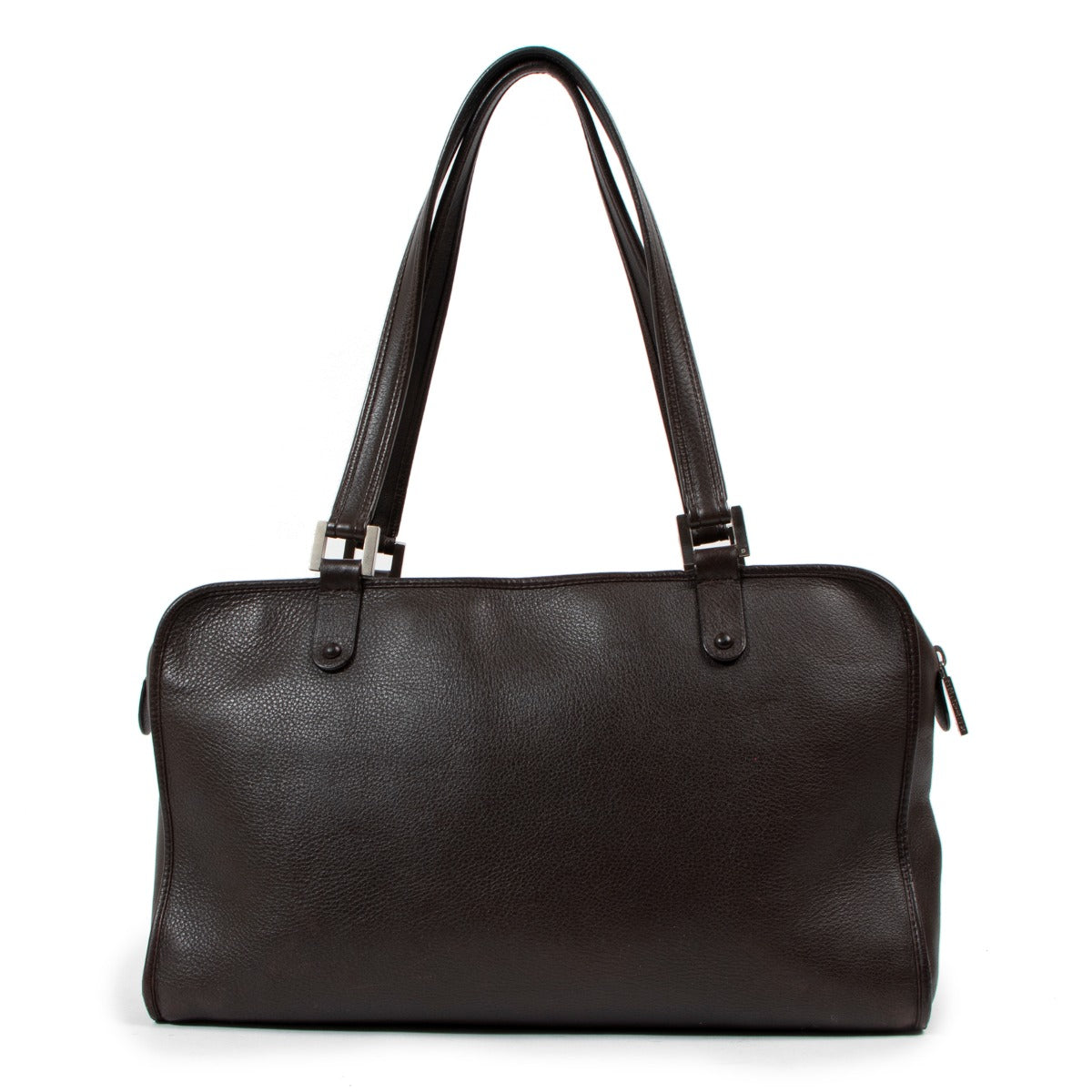 Delvaux bruine leren draagtas