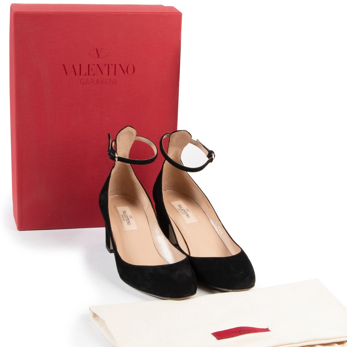 Veilig online kopen van authentieke Valentino Garavani Black Suede Pumps in size 36.5