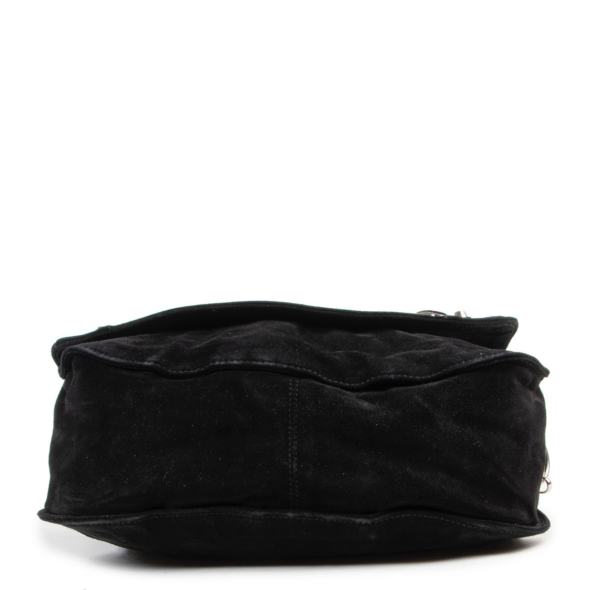 Balenciaga Black Suede Neo Folk Crossbody Bag