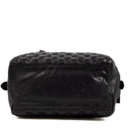 Buy and sell authentic vintage second hand Balenciaga Black Leather Quilted Plombe Handbag at Labellov for the best price.