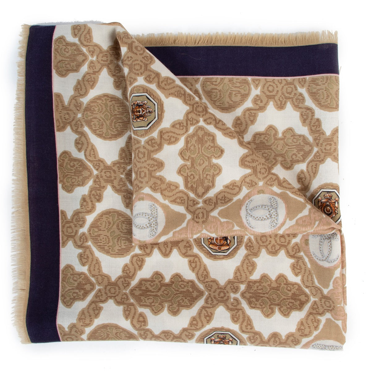 Must De Cartier Beige Cashmere Scarf
