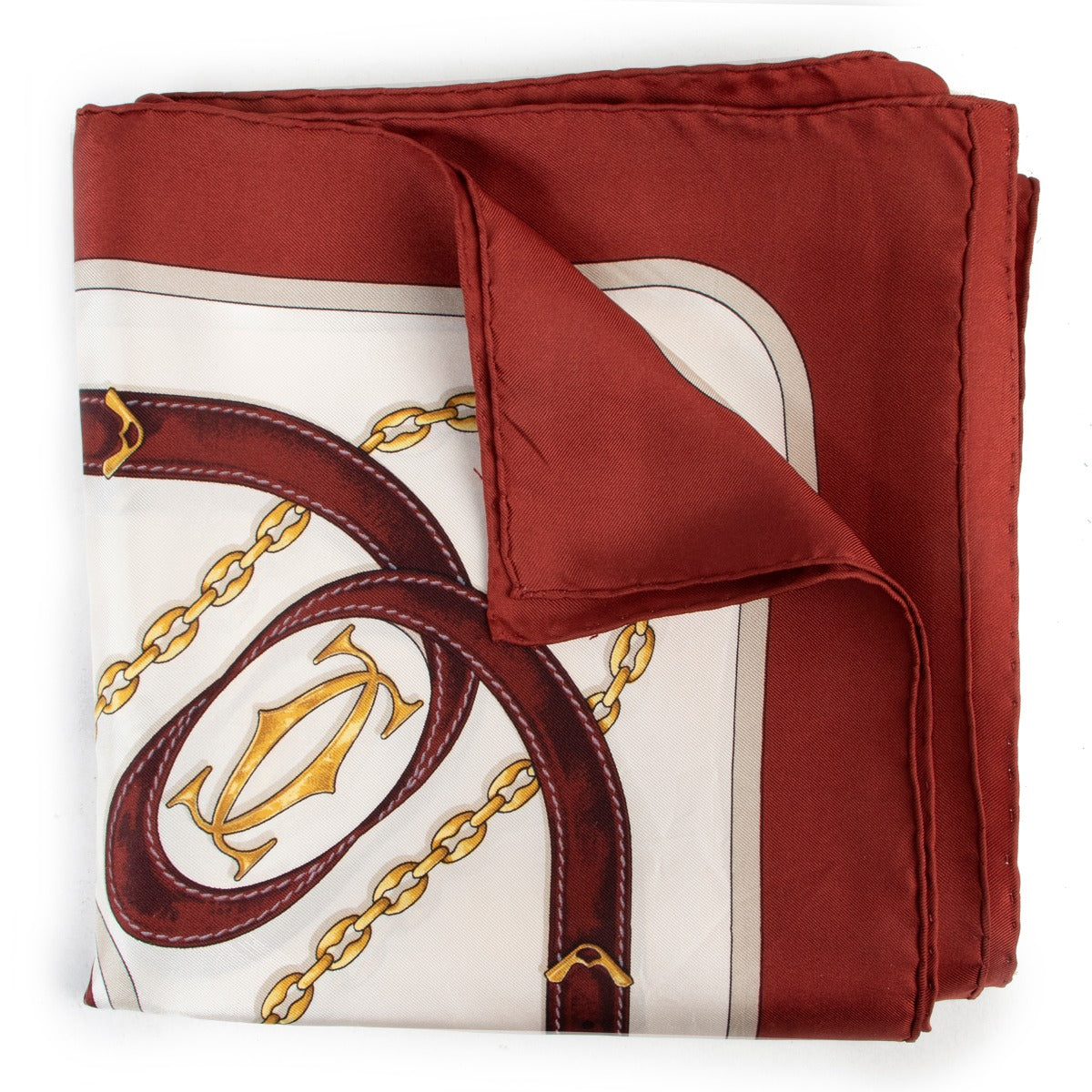Must De Cartier Burgundy Scarf