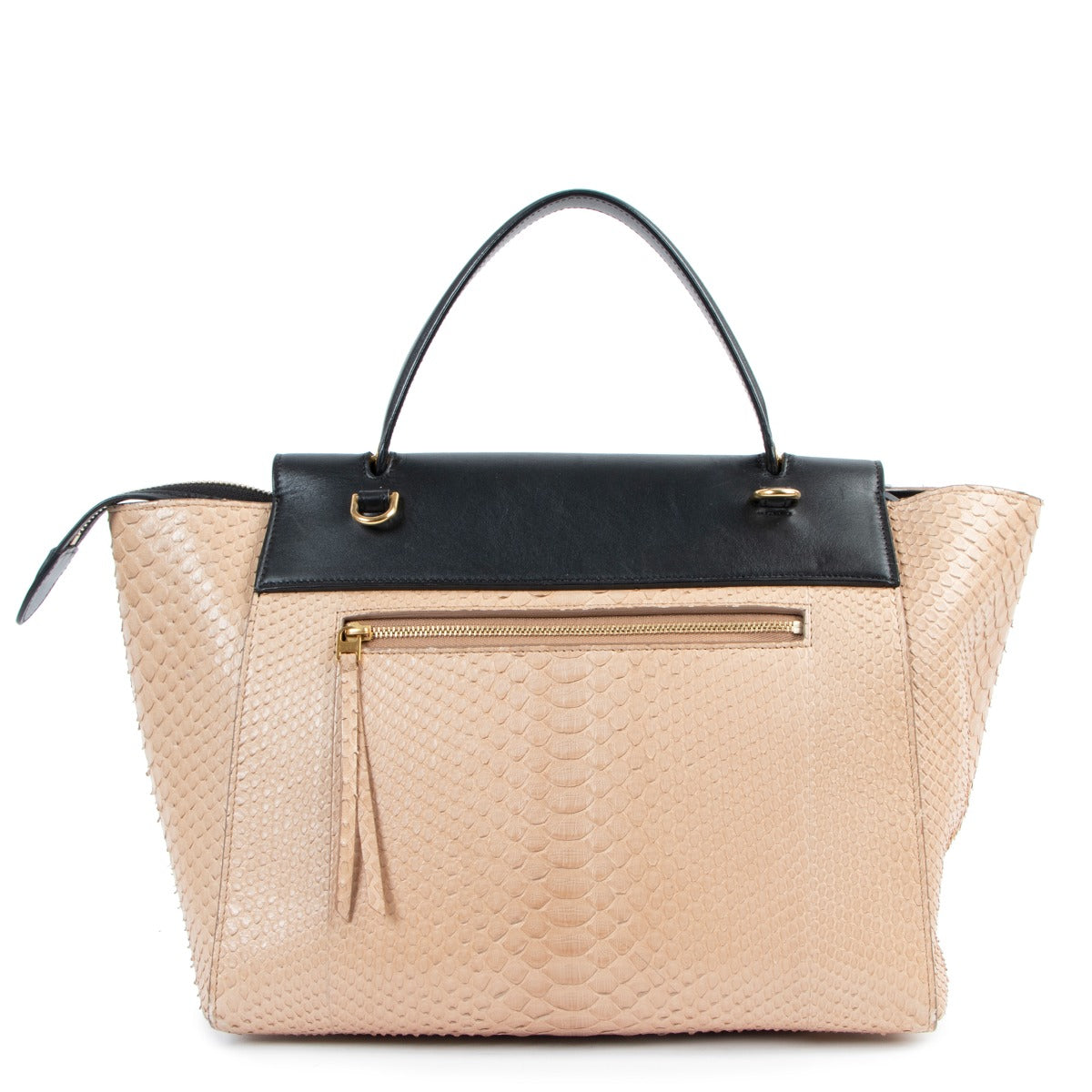 Second hand Celine Mini Belt Bicolour Python Handbag on Labellov