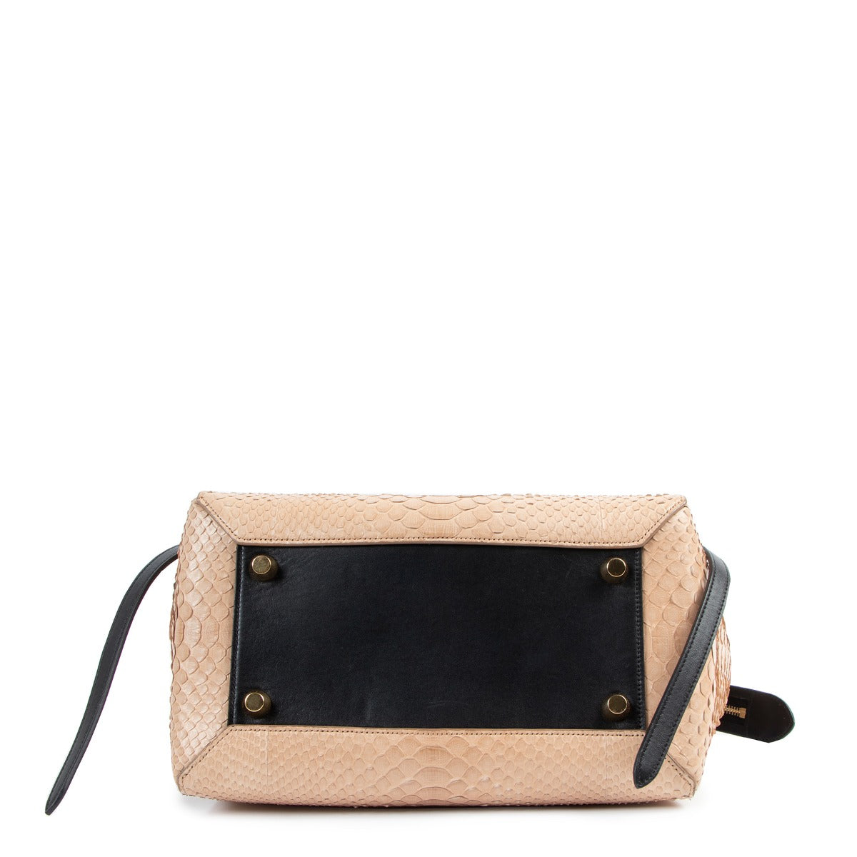 Second hand Celine Mini Belt Bicolour Python Handbag on Labellov