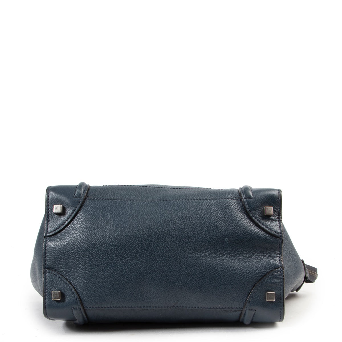 Shop this Celine Blue Mini Luggage Handbag at Labellov online or in store to complete your outfit.