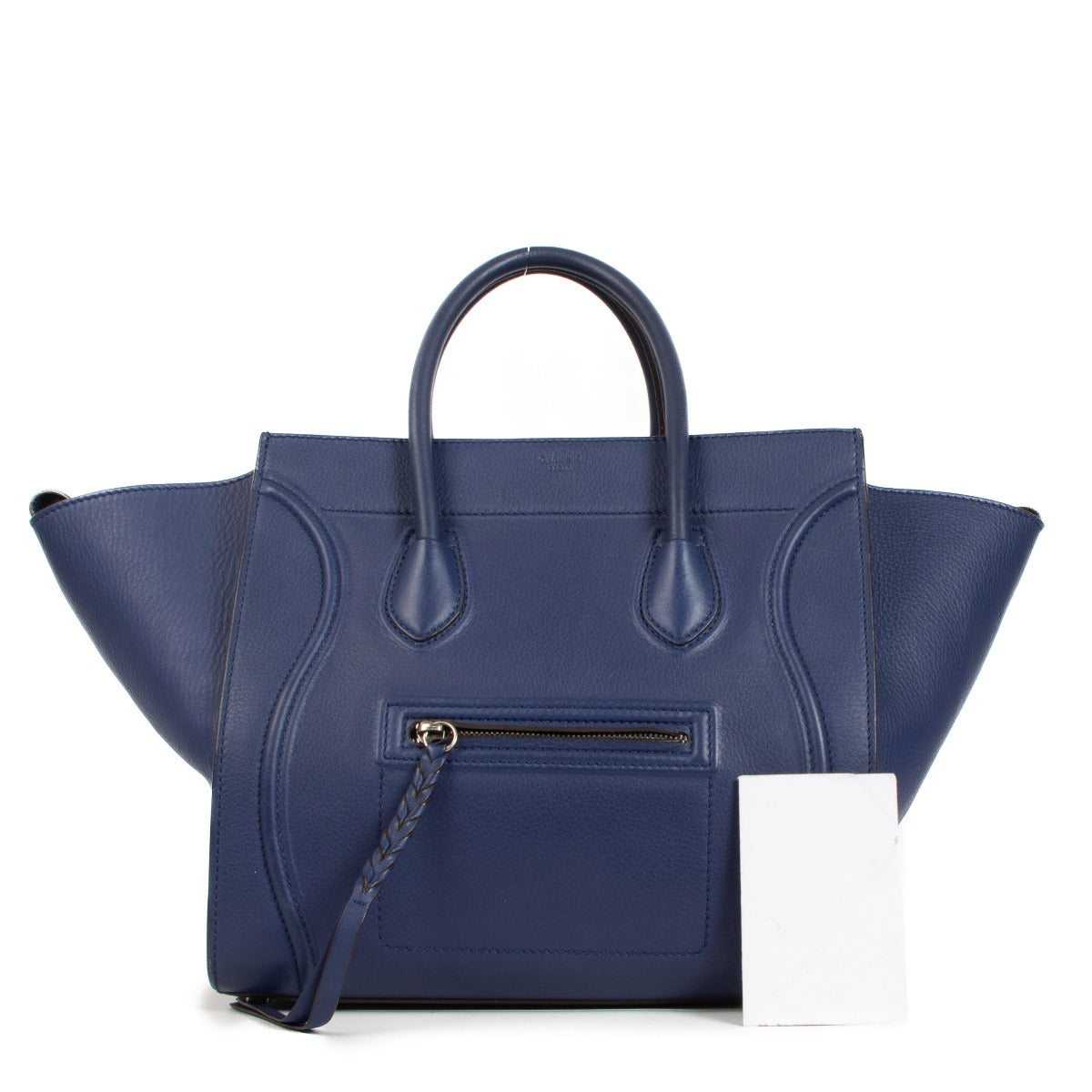 Celine Blauwe Medium Luggage Phantom Tas