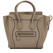 Buy an authentic second hand Céline Grey Drummed Calfskin Luggage Top Handle Bag in very good condition at Labellov Antwerp, Brussels, Knokke.