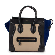 Celine Tri-colour Mini Luggage Tote Bag
