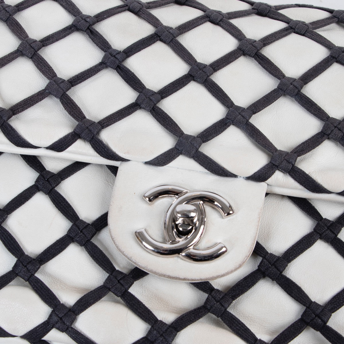 Chanel Black And White Limited Flap Bag