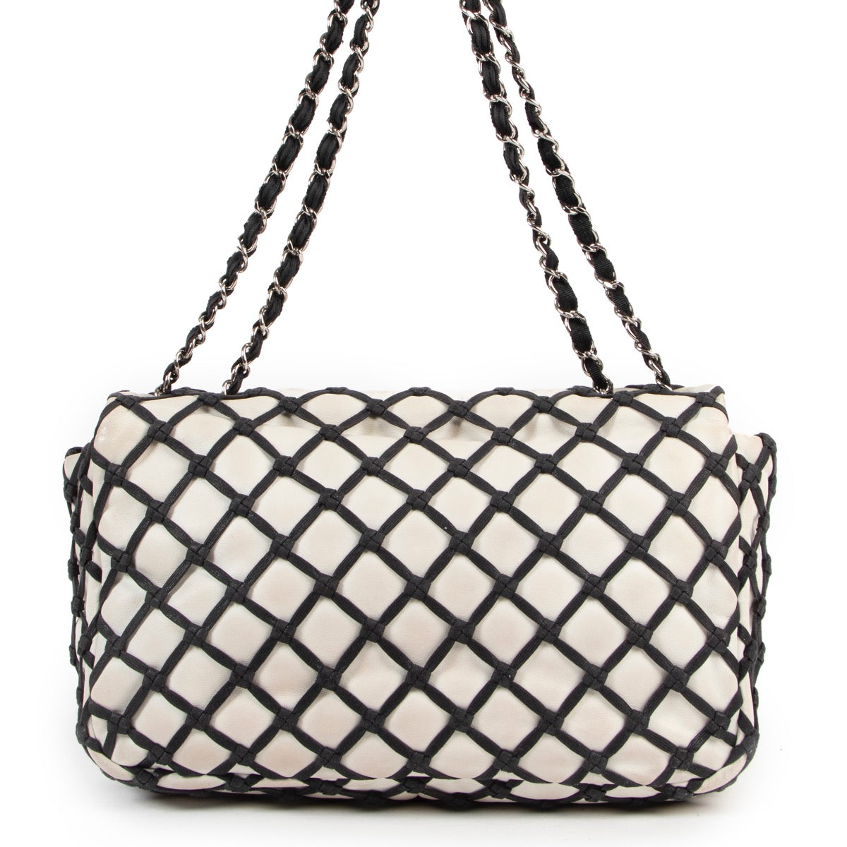 Chanel Black And White Limited Flap Bag
