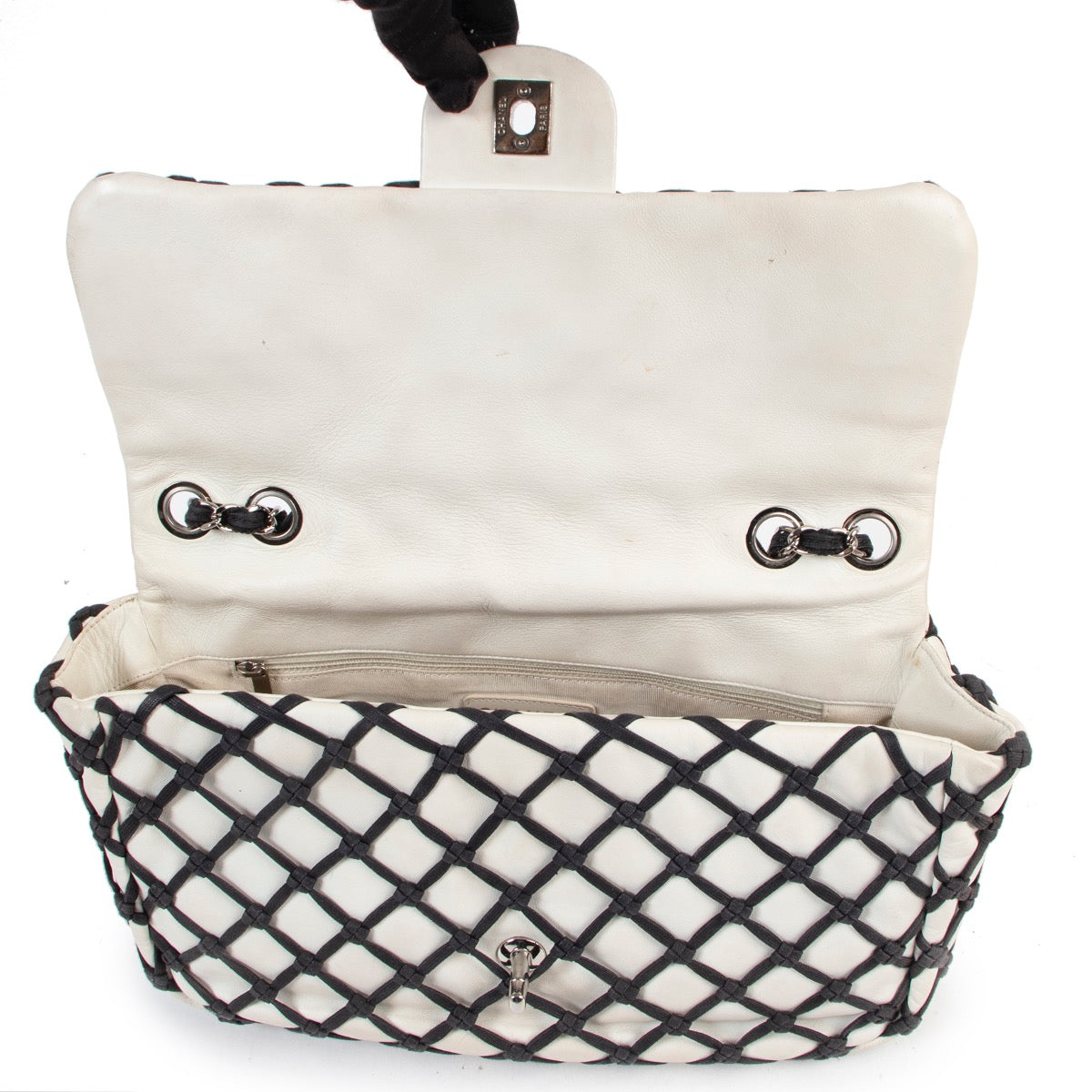 skip the waiting list shop safe online Chanel Black And White Limited Classic Flap Bag