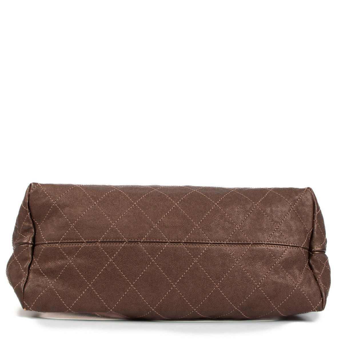 Sac à bandoulière Coco Cabas Chanel en cuir bronzé
