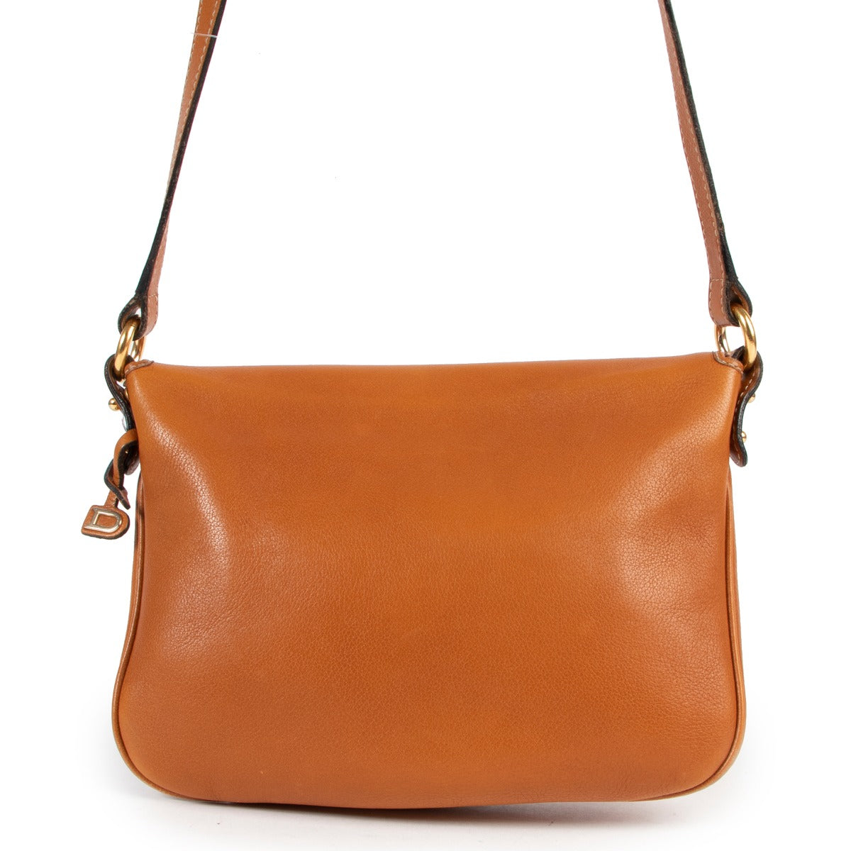 Vintage Delvaux Cognac Shoulder Bag