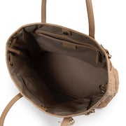 Shop safe online authentic Christian Dior Cream Leather Lady Dior Shopper Bag