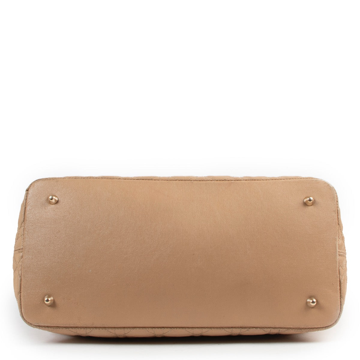 Veilig online kopen van authentieke Christian Dior crème lady dior shopping bag.