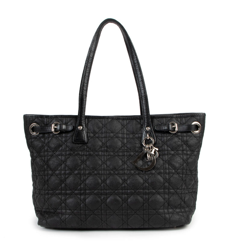 Christian Dior Black Panarea Medium Tote Bag