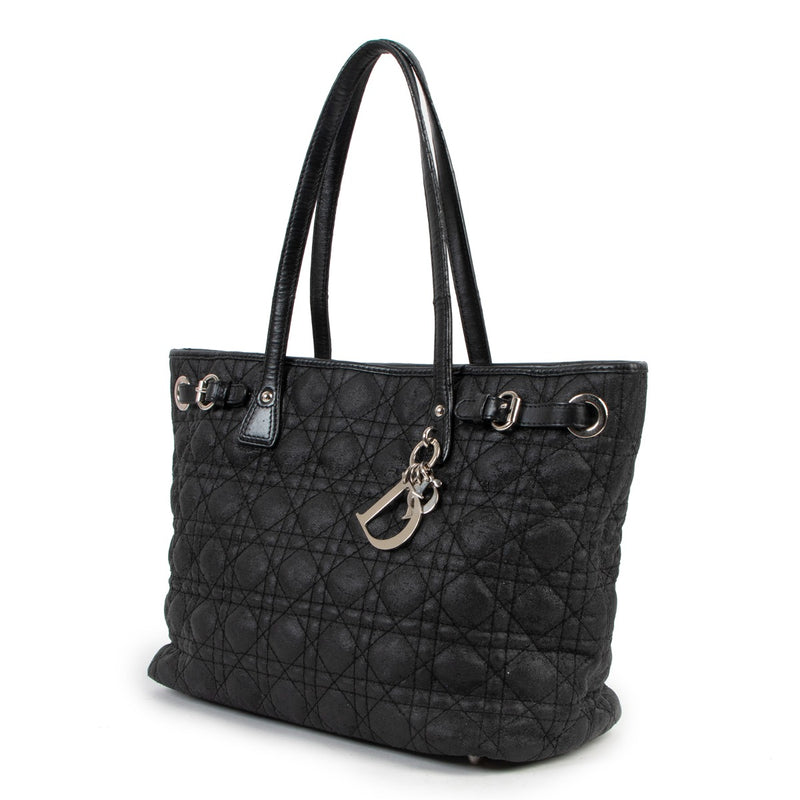 Christian Dior Black Panarea Medium Tote Bag