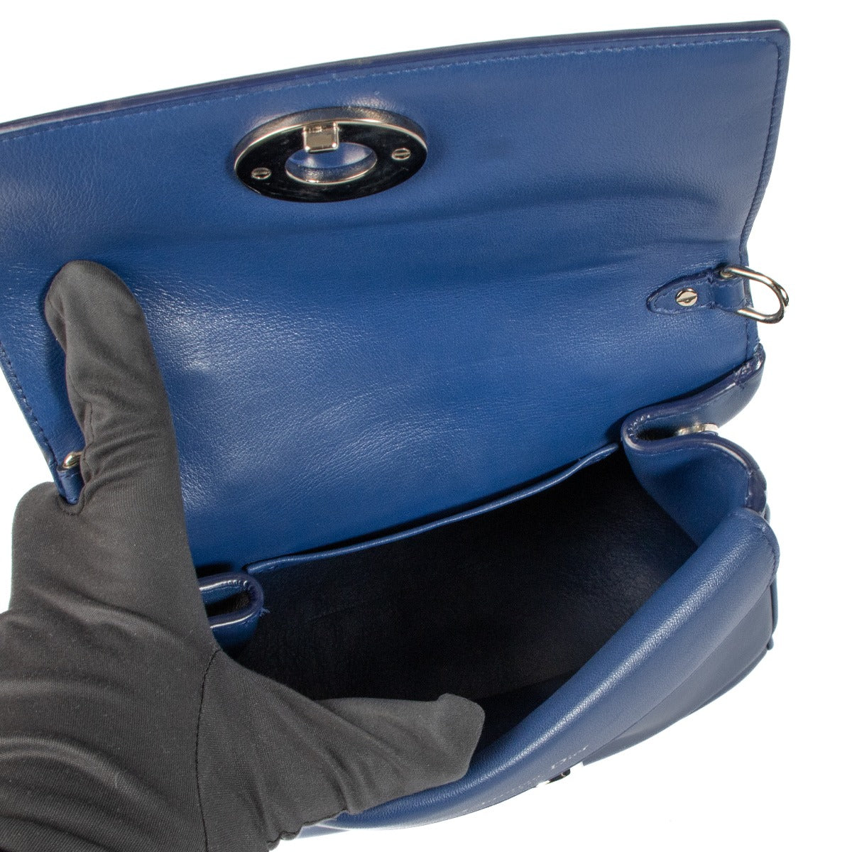 Buy online authentic second hand Christian Dior Blue Small Be Dior Handbag in very good condition at Labellov in Antwerp