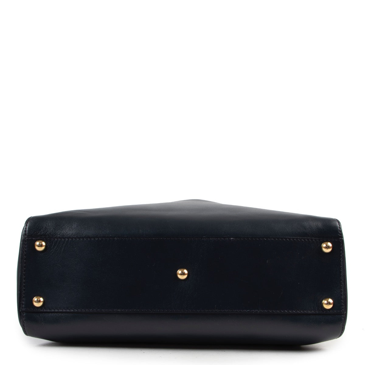 Sac Peekaboo Fendi en cuir bleu et turquoise