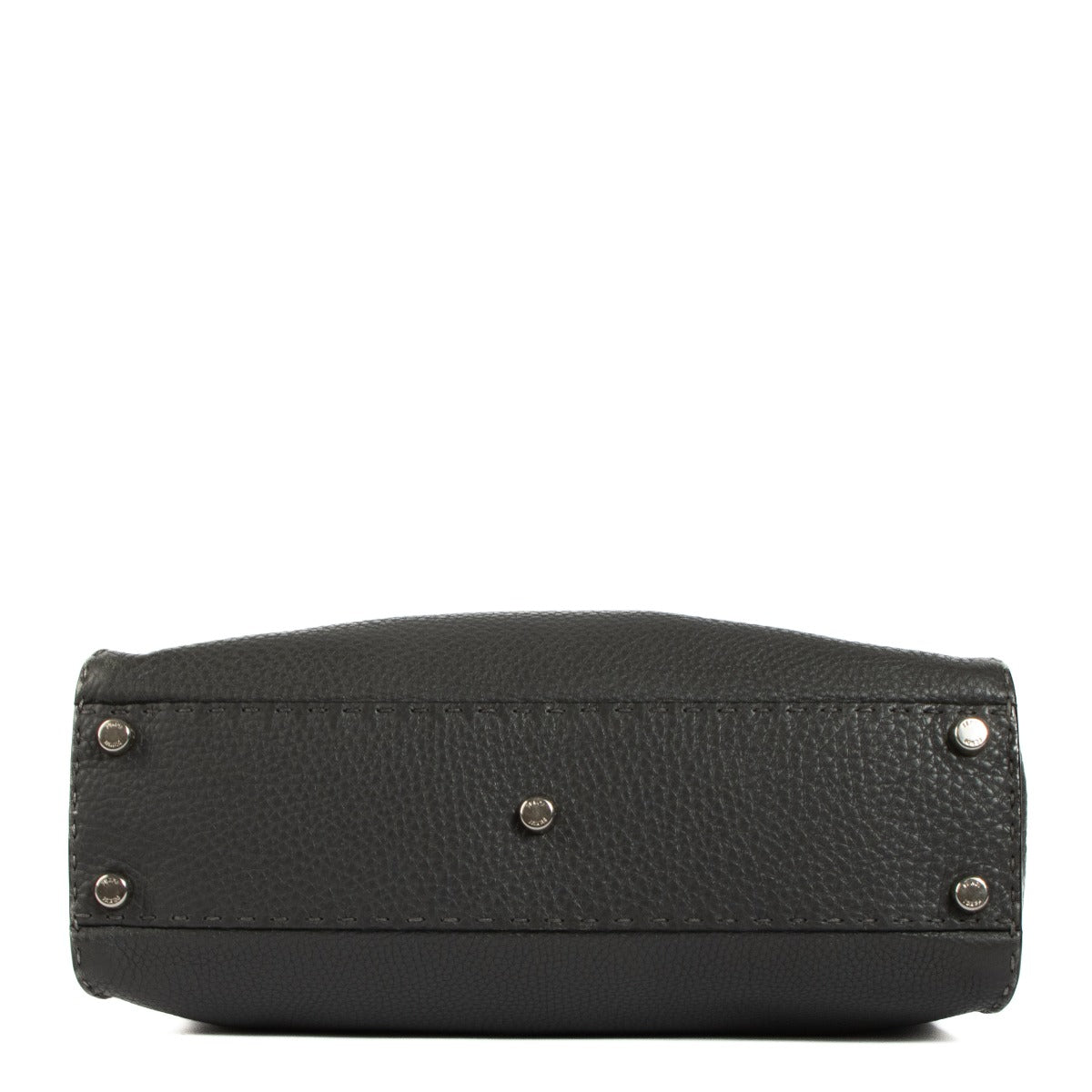 Shop 100% authentic second-hand Fendi Grey Grained Leather Medium Peekaboo Top Handle Bag on Labellov.com