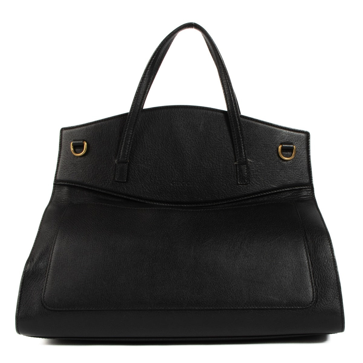 Authentic second hand Gucci Black Crystal Butterfly Large Linea Totem Bag on www.labellov.com