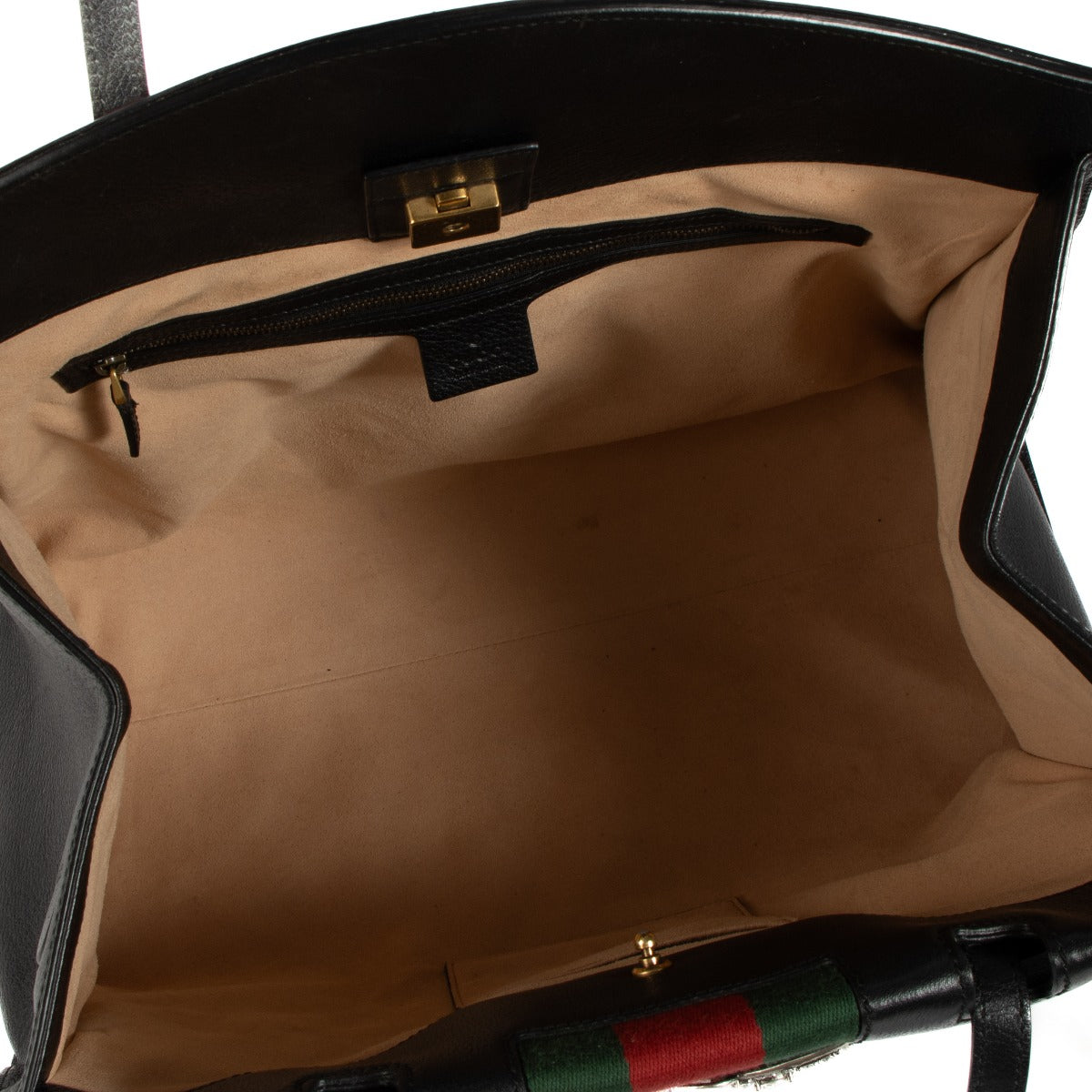 Authentic second hand Gucci Black Crystal Butterfly Large Linea Totem Bag on www.labellov.com