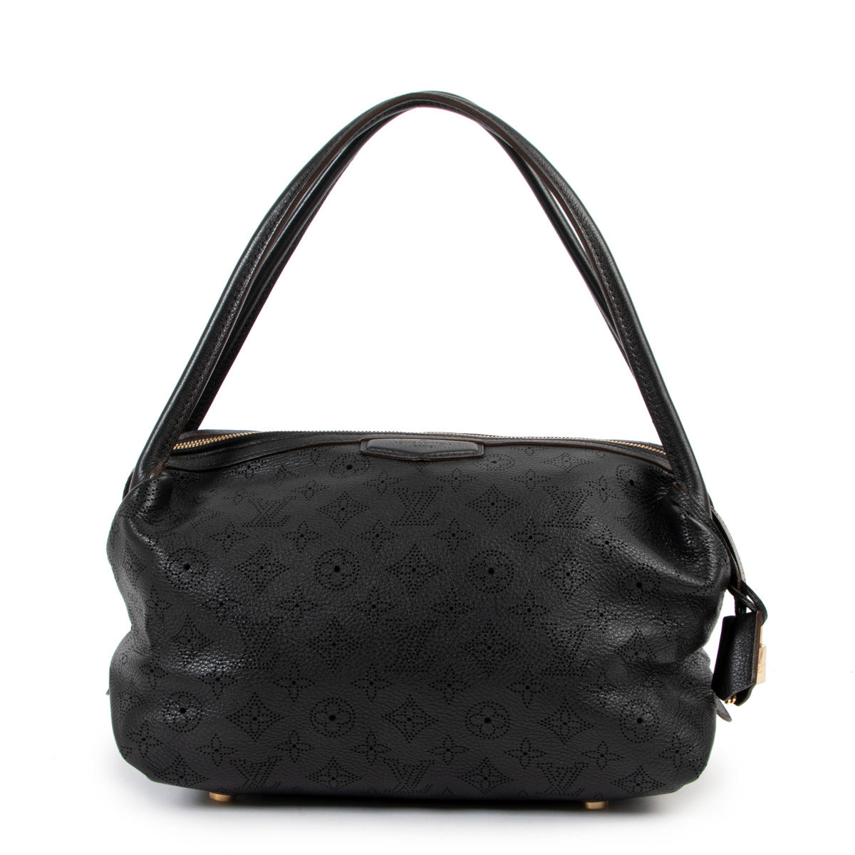 Louis Vuitton Black Mahina Leather Galatea PM Bag 100% authentic for the best price at Labellov secondhand luxury