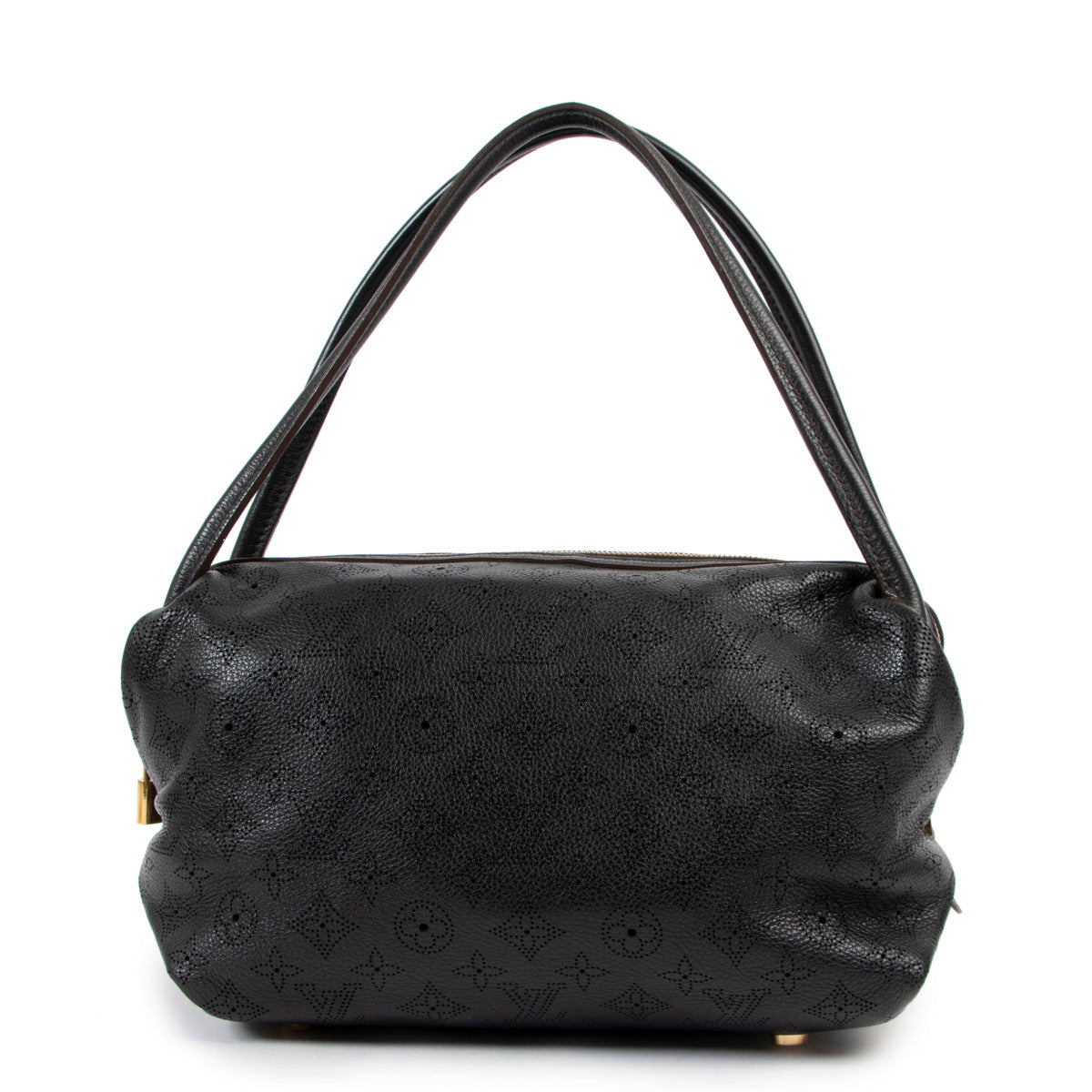 Louis Vuitton Black Mahina Leather Galatea PM Bag