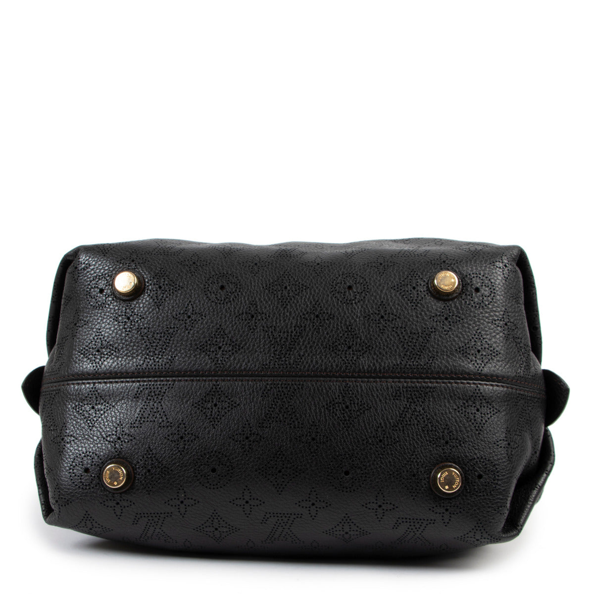 Louis Vuitton Black Mahina Leather Galatea PM Bag