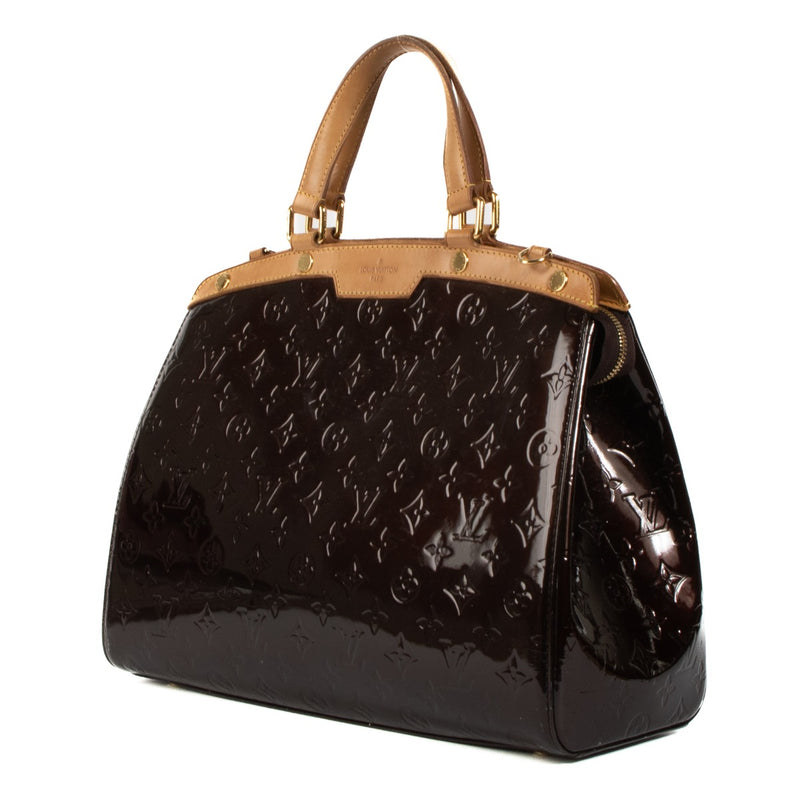 Buy this authentic second-hand vintage Louis Vuitton Amarante Monogram Vernis Brea MM Tote Bag at online webshop LabelLOV. Safe and secure shopping. Koop deze authentieke tweedehands vintage Louis