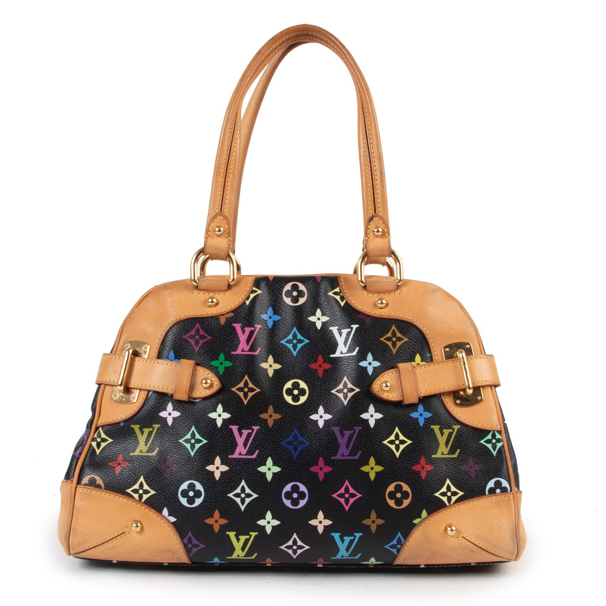 Shop safe online authentic Louis Vuitton Monogram Multicolor Claudia Shoulder Bag.