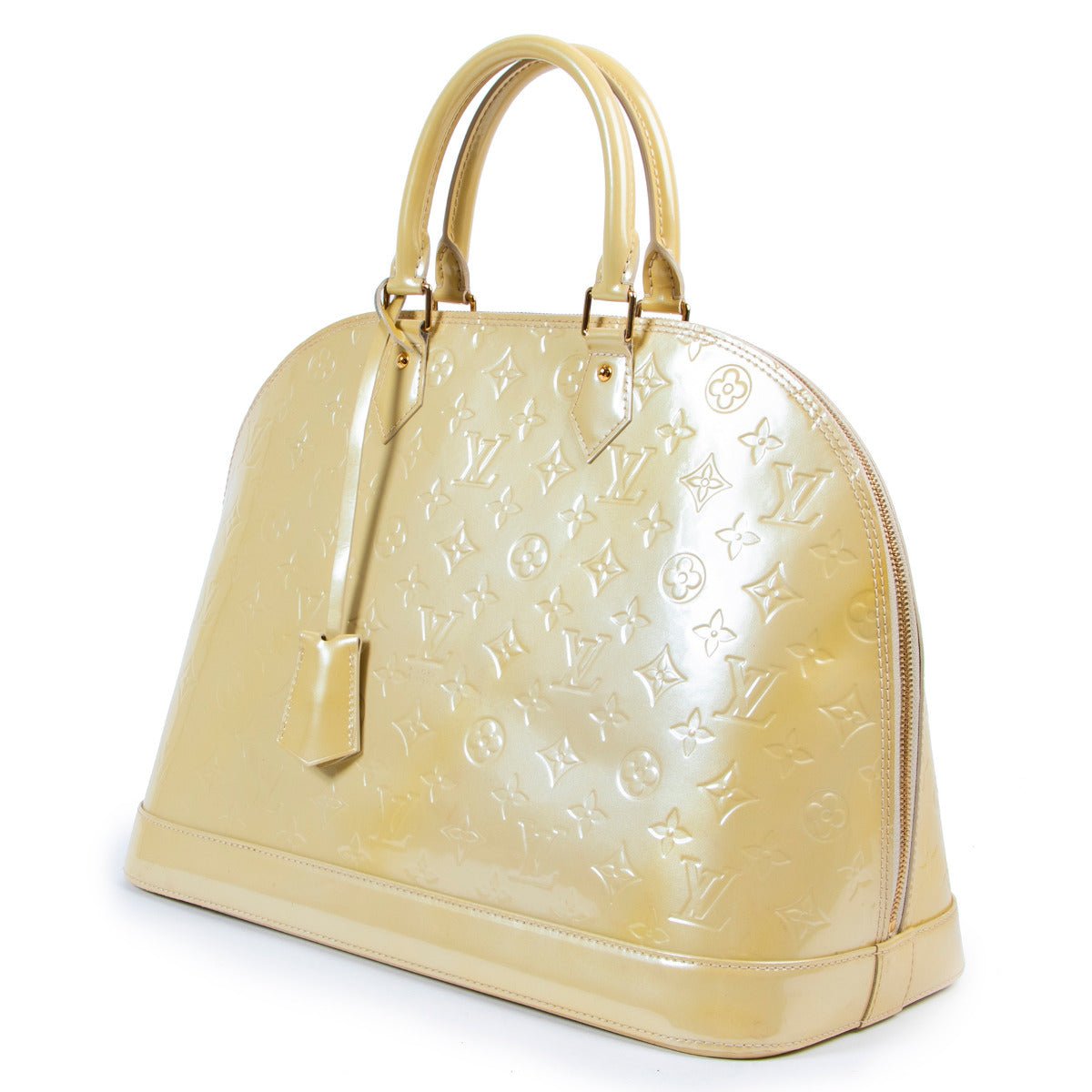 Louis Vuitton Alma Vernis GM Blanc Corail