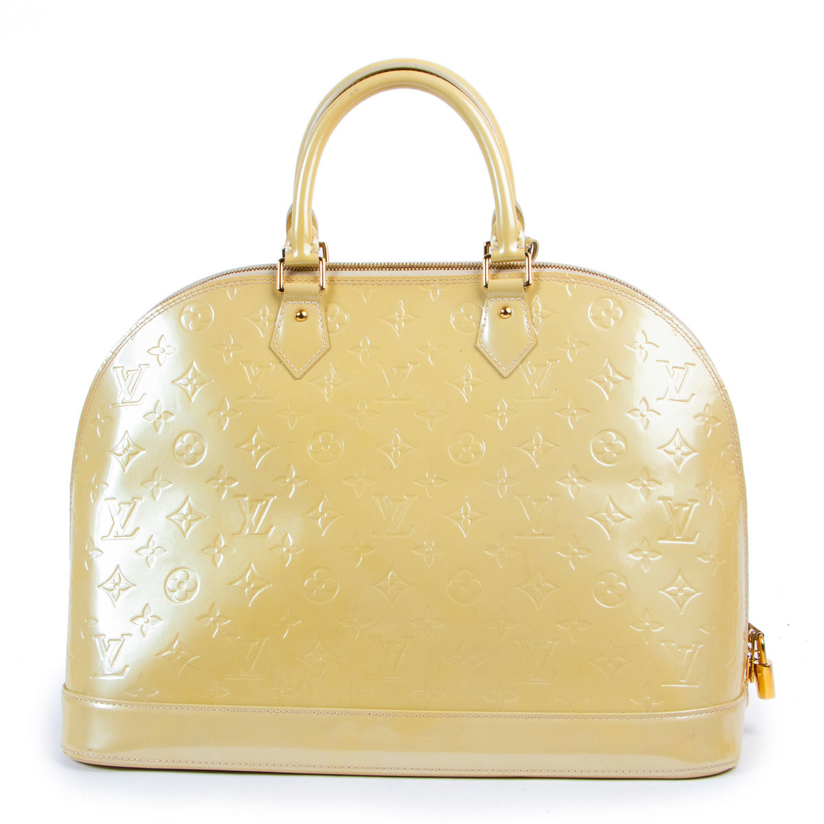 Louis Vuitton Alma Vernis GM Blanc Corail