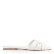 Shop safe online authentic Saint Laurent White Tribute Sandals in Size 37,5
