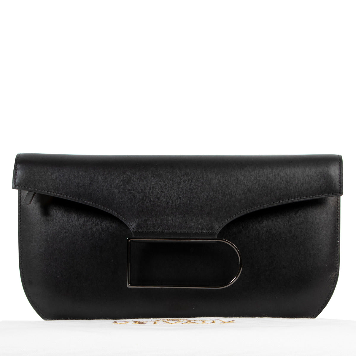 Pochette Delvaux Double Je 2-en-1 noire