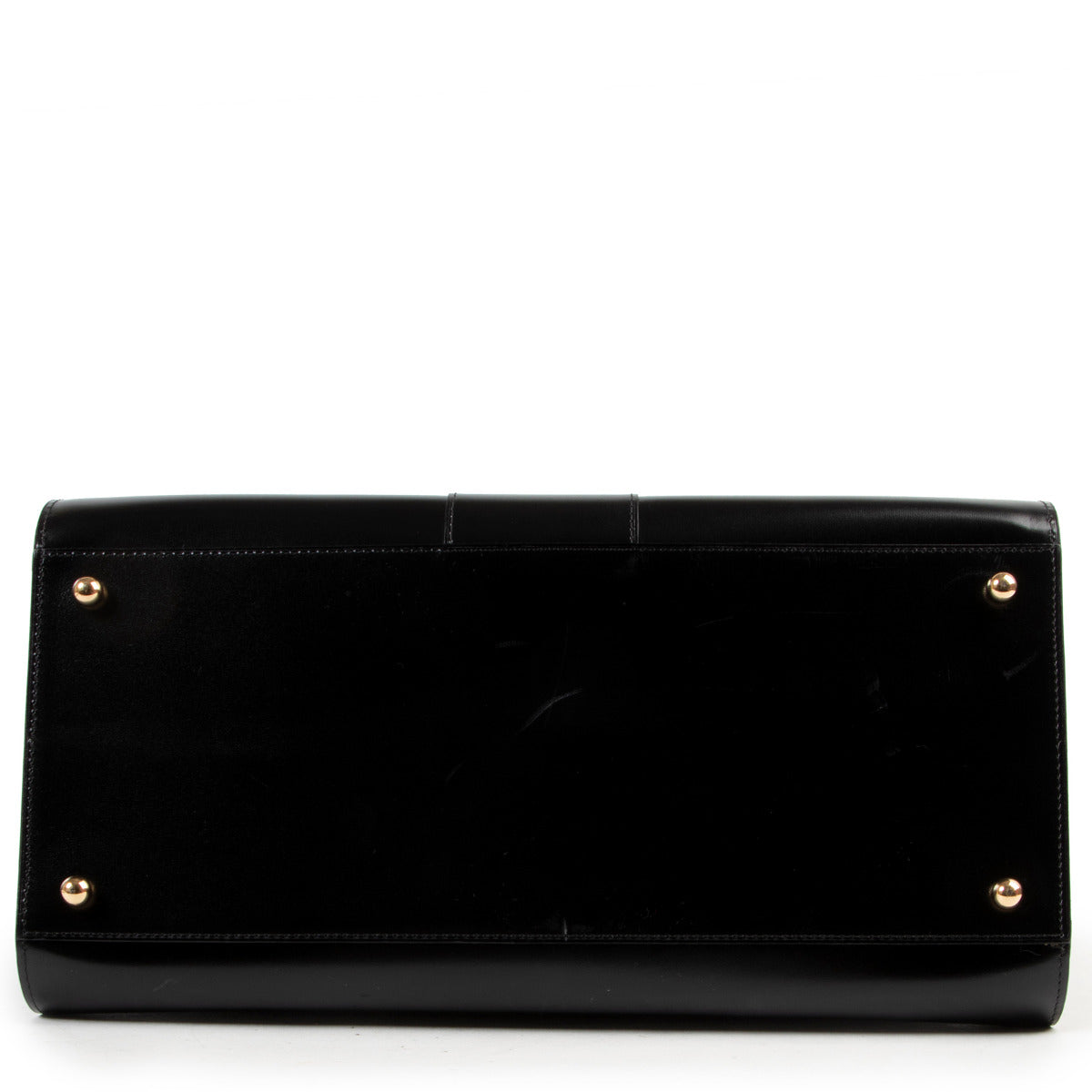 Delvaux Brillant GM Black Boxcalf Purple Python Flap