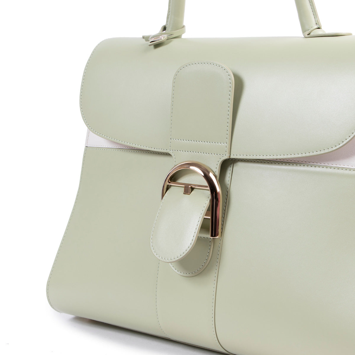 Delvaux Pistache Groene Colorblock Brillant GM