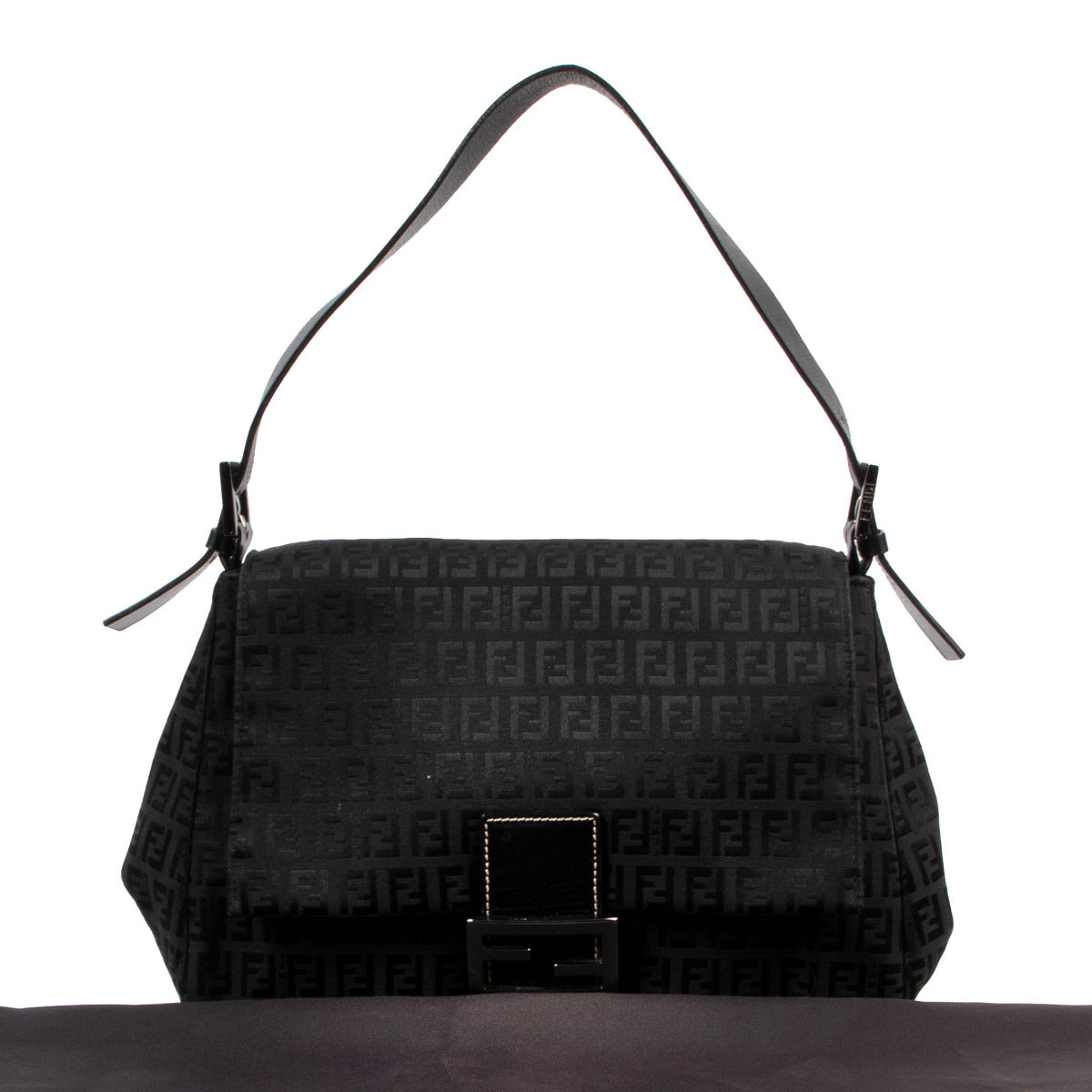 Fendi Black Monogram Mama Zucca Shoulder Bag