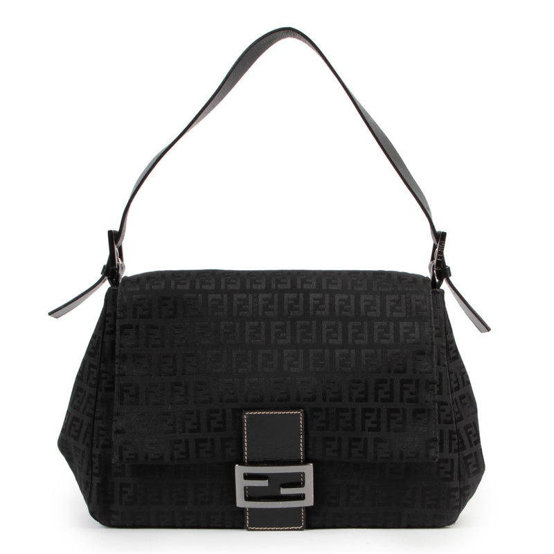 Fendi Black Monogram Mama Zucca Shoulder Bag
