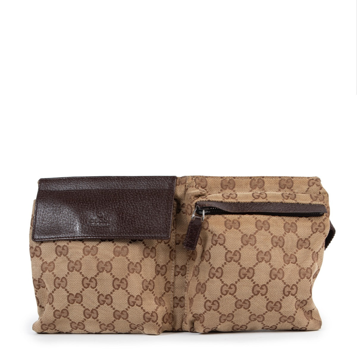 Gucci Brown Monogram Belt Bag