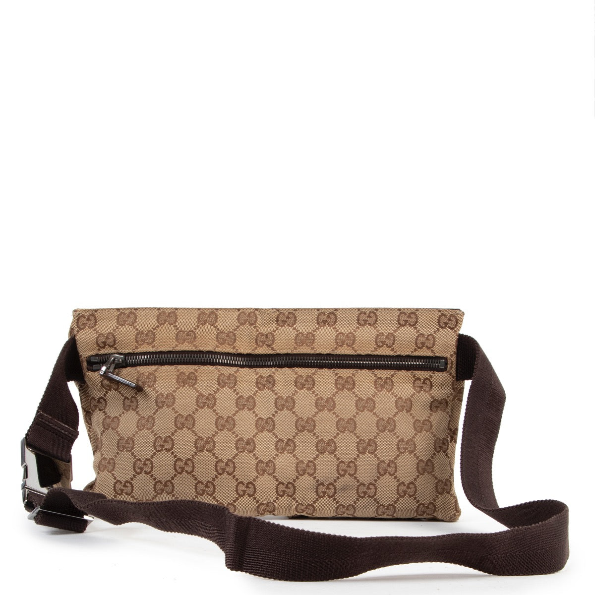 acheter en ligne seconde main Gucci Brown Monogram Belt Bag