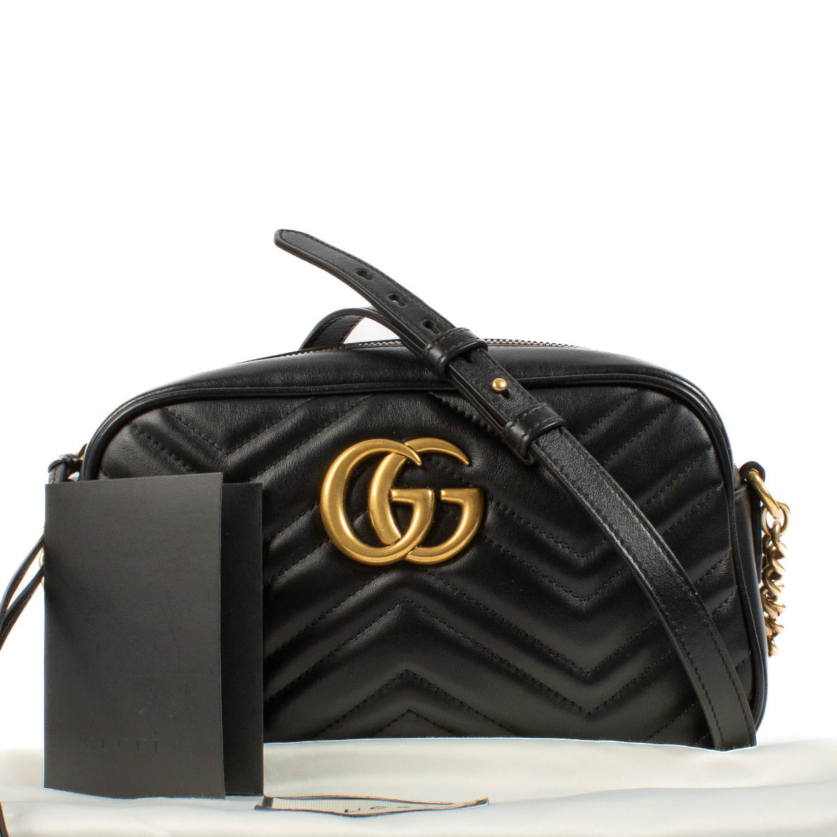 Gucci Black Marmont Crossbody Camera Bag