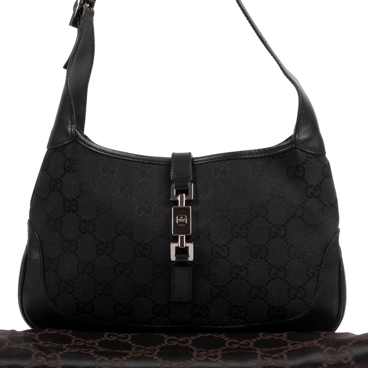 Gucci Black Jackie Monogram Shoulderbag