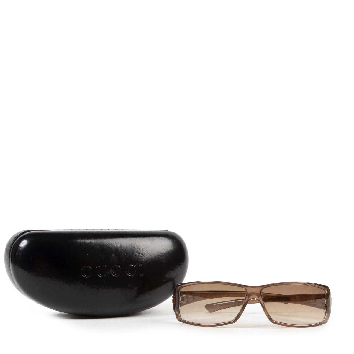 acheter en ligne seconde main Gucci Brown Small Retro Sunglasses