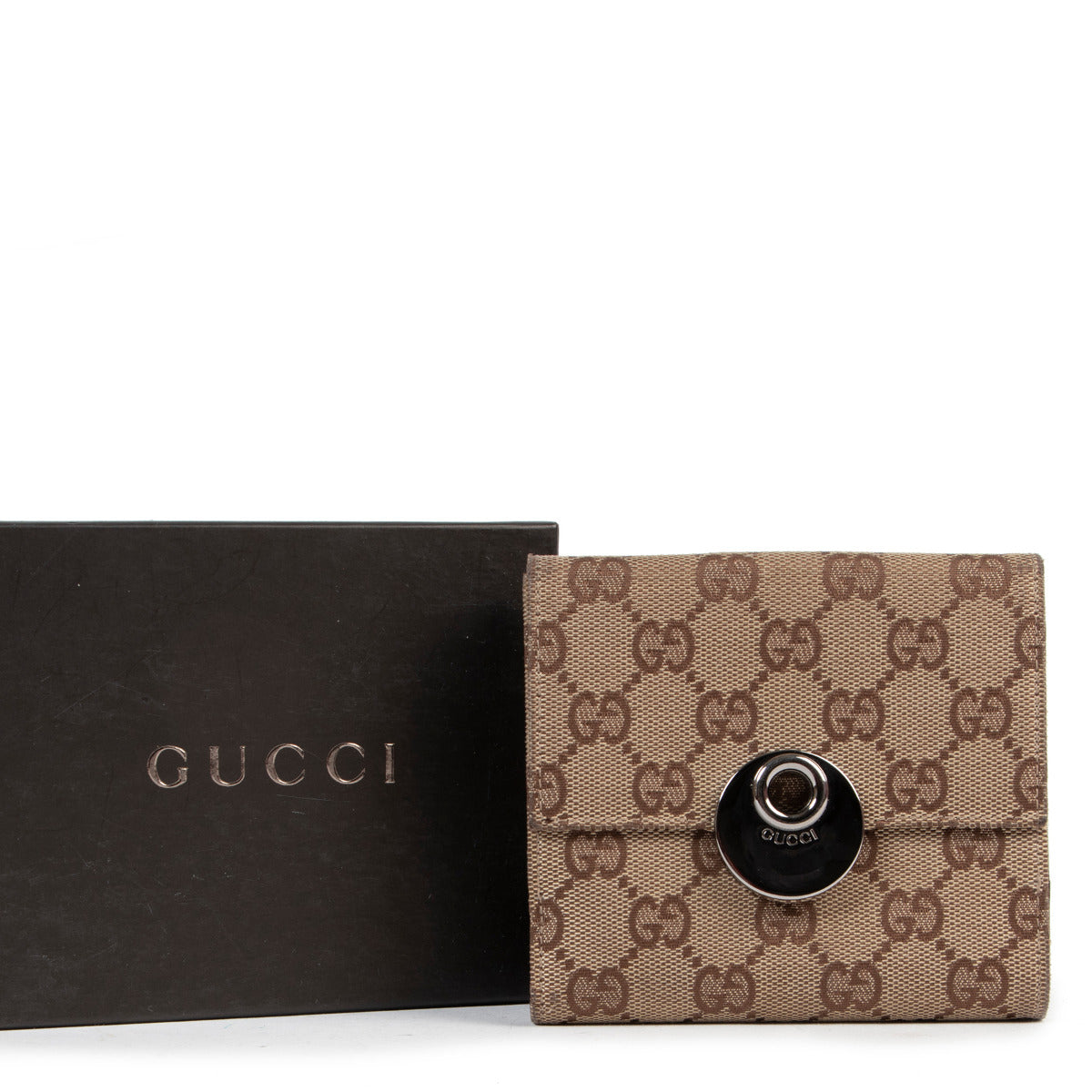 Gucci Monogram Vierkante Portemonnee