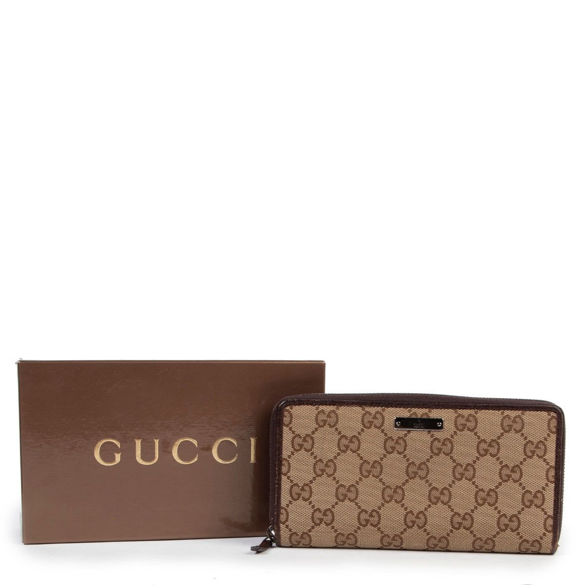acheter enligne Gucci Brown Monogram Wallet