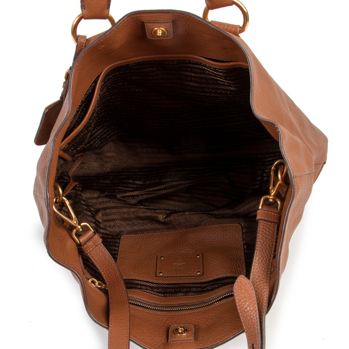 Prada Camel Tote Schoudertas